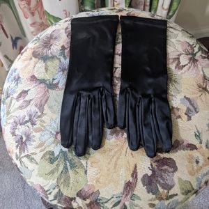 Vintage Italian Satin Gloves  Sz XS